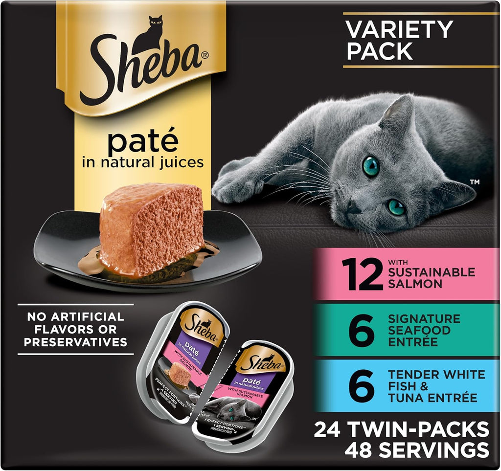 Perfect Portions Paté Wet Cat Food Tray Variety Packs